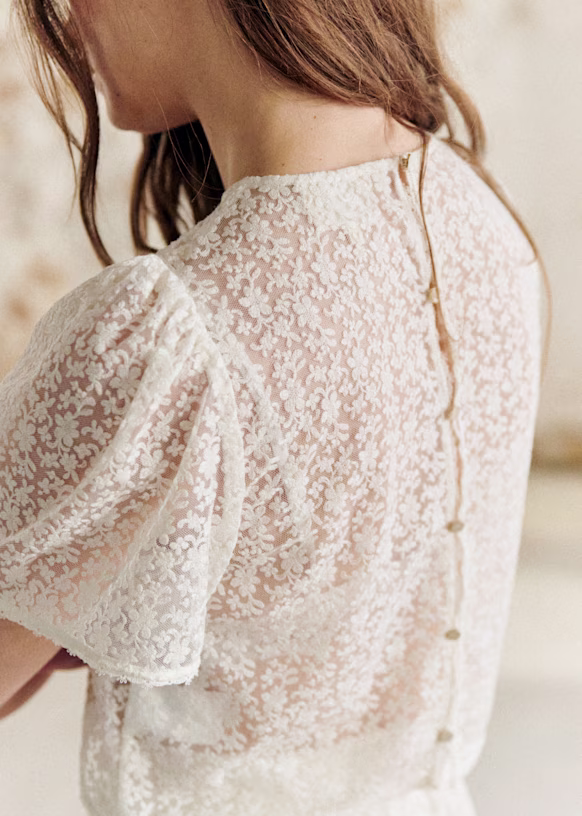 The Kit Blouse in Ecru